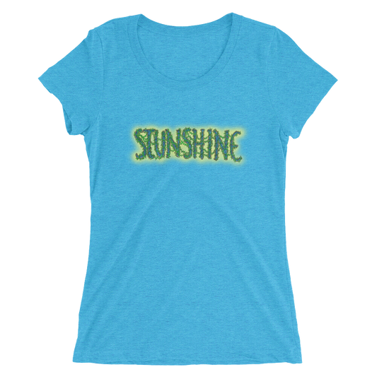 Stunshine Gorilla Tag - Womens Tri Blend Tee Aqua